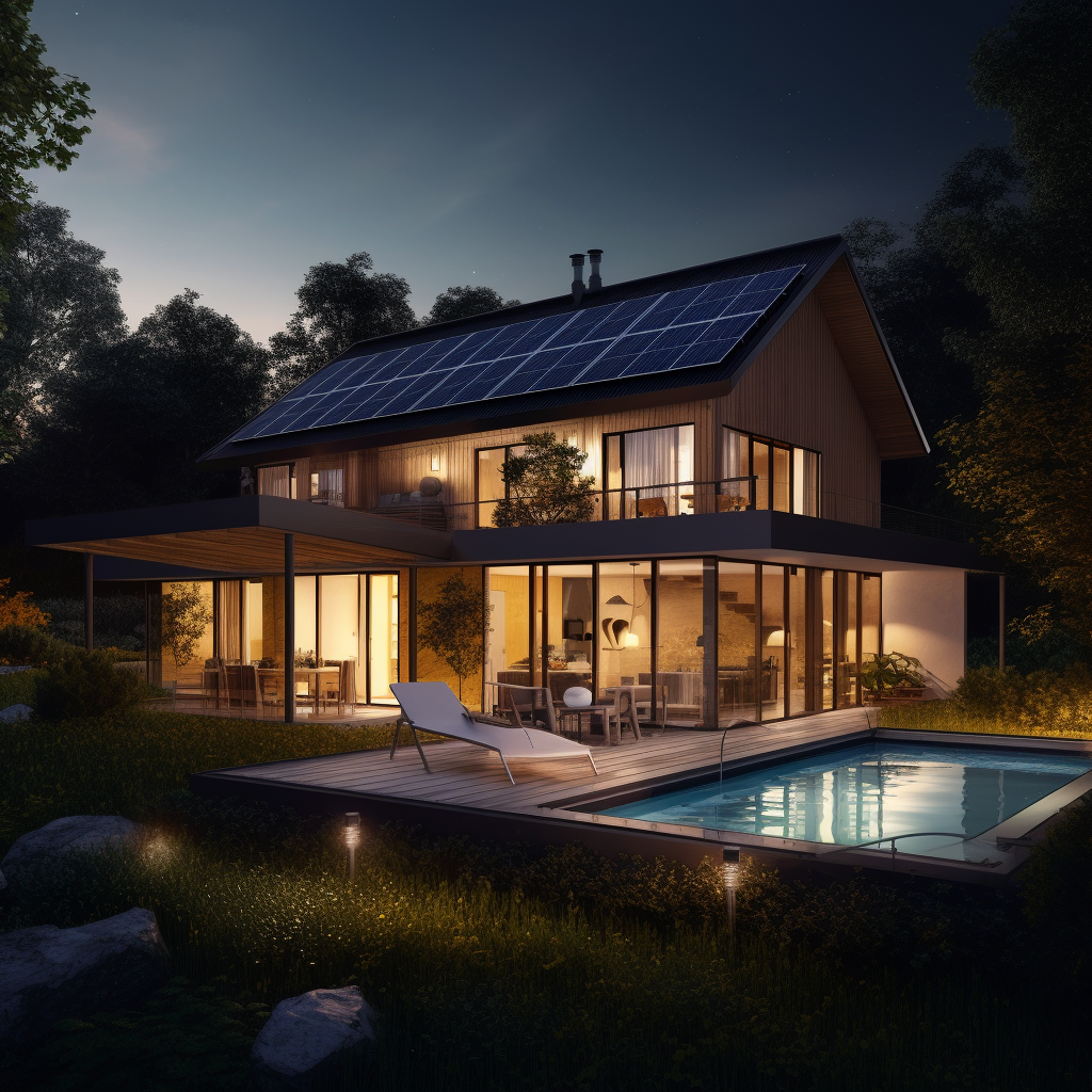 Energieeffizientes Beispielhaus mit PV